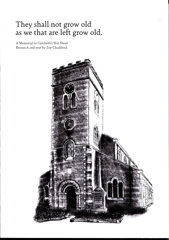 Front cover of book "They shall not grow old"  by Zoe Chadock